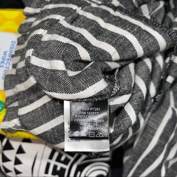 NWT - Iris Black and White Striped Trousers - Picture 10 of 12